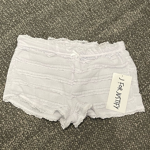 J for Justify Other - J For Justify White Lace Hot Shorts